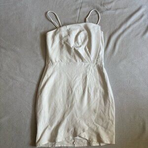 Lulus White/Cream Spaghetti Strap Short Dress - M